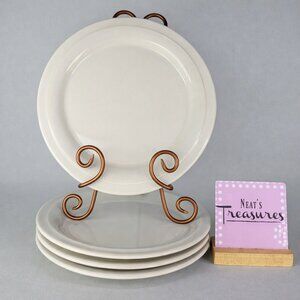 Threshold Target WOODBRIDGE Artisan White Solid Porcelain Dinner Plates Set of 4